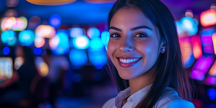 Antarmuka permainan Caribbean Stud Poker di aplikasi mobile landslot88